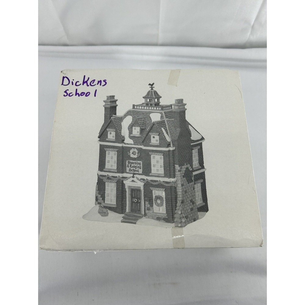 Dept 56 Dickens Village Series Boarding and Lodging School Light Included W Box